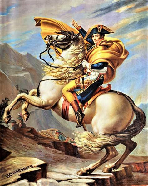 napoleon crossing the alps replica|famous napoleon painting.